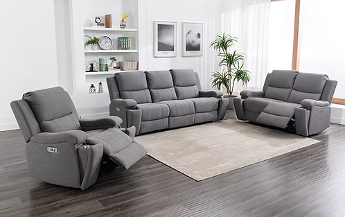 IF-8030 Sofa Recliner (Fabric-Power)
