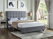 Grey Fabric Bed IF-5493