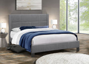 Dark Grey Fabric Bed IF-5355