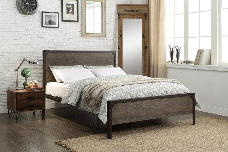 Wood Panel Bed IF-5210