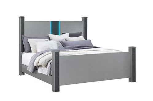Logan-Silver Bed Set