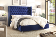 Blue Velvet Bed IF-5891