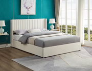 Creme Velvet Bed Frame IF-5407