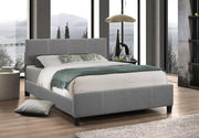 Light Grey Fabric Bed IF-137