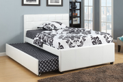 White Bed with Trundle IF-124