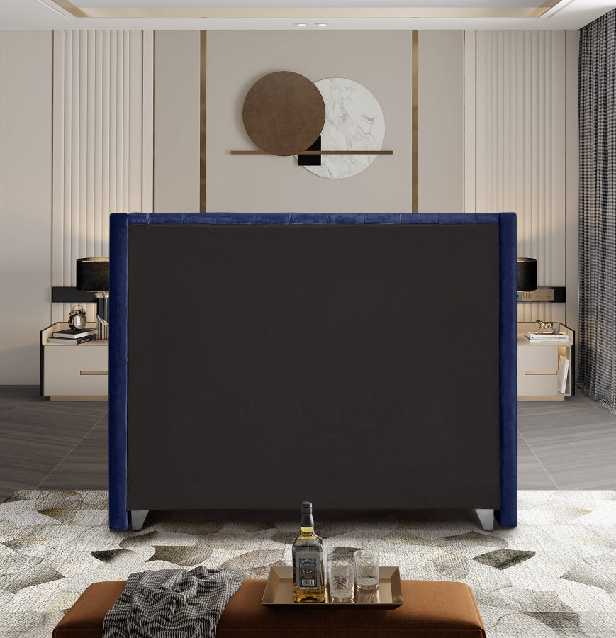 Blue Velvet Bed IF-5891
