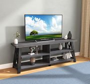 TV Stand with Black and Distressed Grey Finish IF-5010-71"L