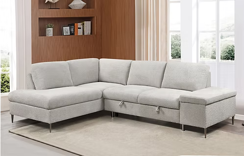 IF-9023 LHF (Boucle Fab) Sofa Bed