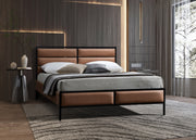 Black Platform Metal Bed IF-5335