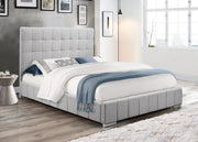Grey Velvet Bed IF-5780
