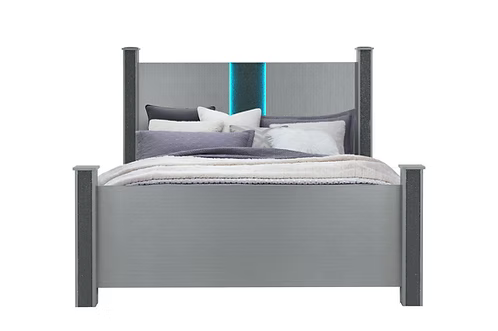 Logan-Silver Bed Set