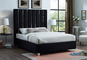 Black Velvet Fabric Bed IF-5621