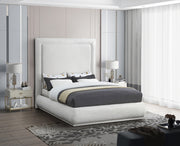 Creme Linen Fabric Bed IF-5200