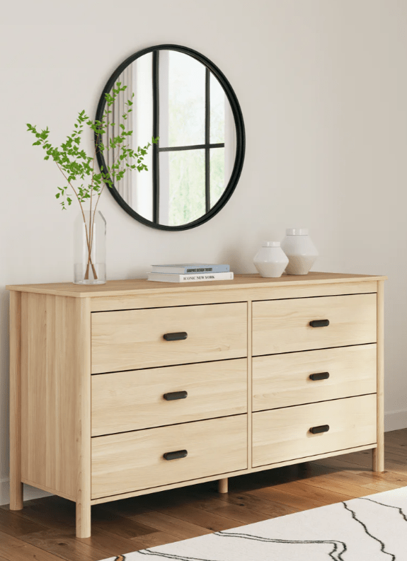 Clareca FurnitureAshley EB2444 Cabinella - Full / Queen Platform Panel Bed - Tan