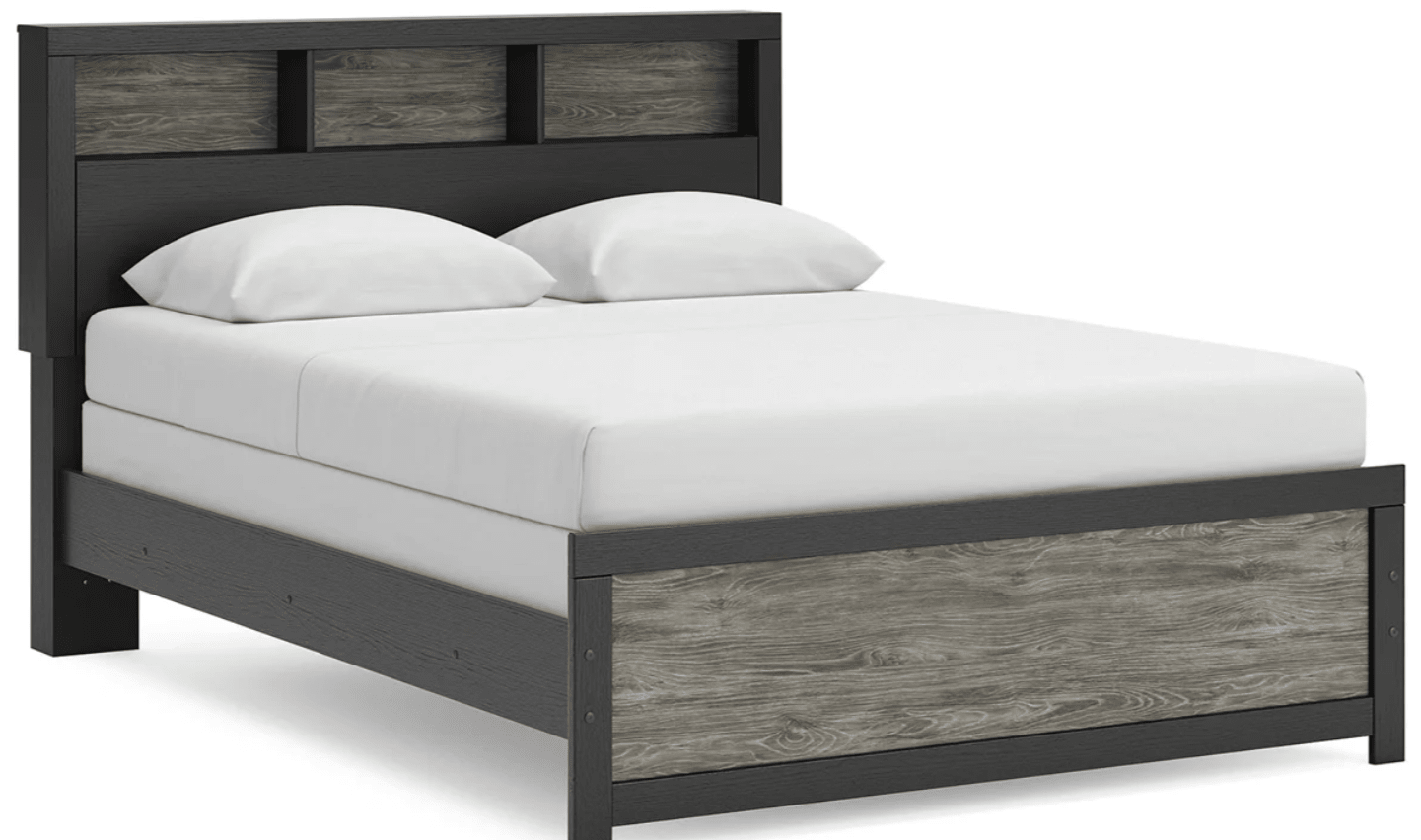 Clareca FurnitureAshley PCB1118 Broachmyn - Bookcase Bed - Black / Gray