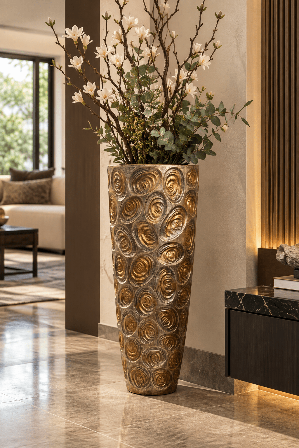 Clareca FurnitureAurelia Sculpted Floor Vase