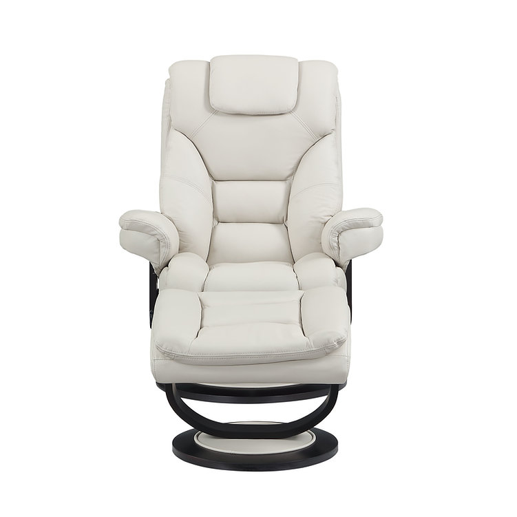 IF-6202-M Recliner (Light Beige Leather)