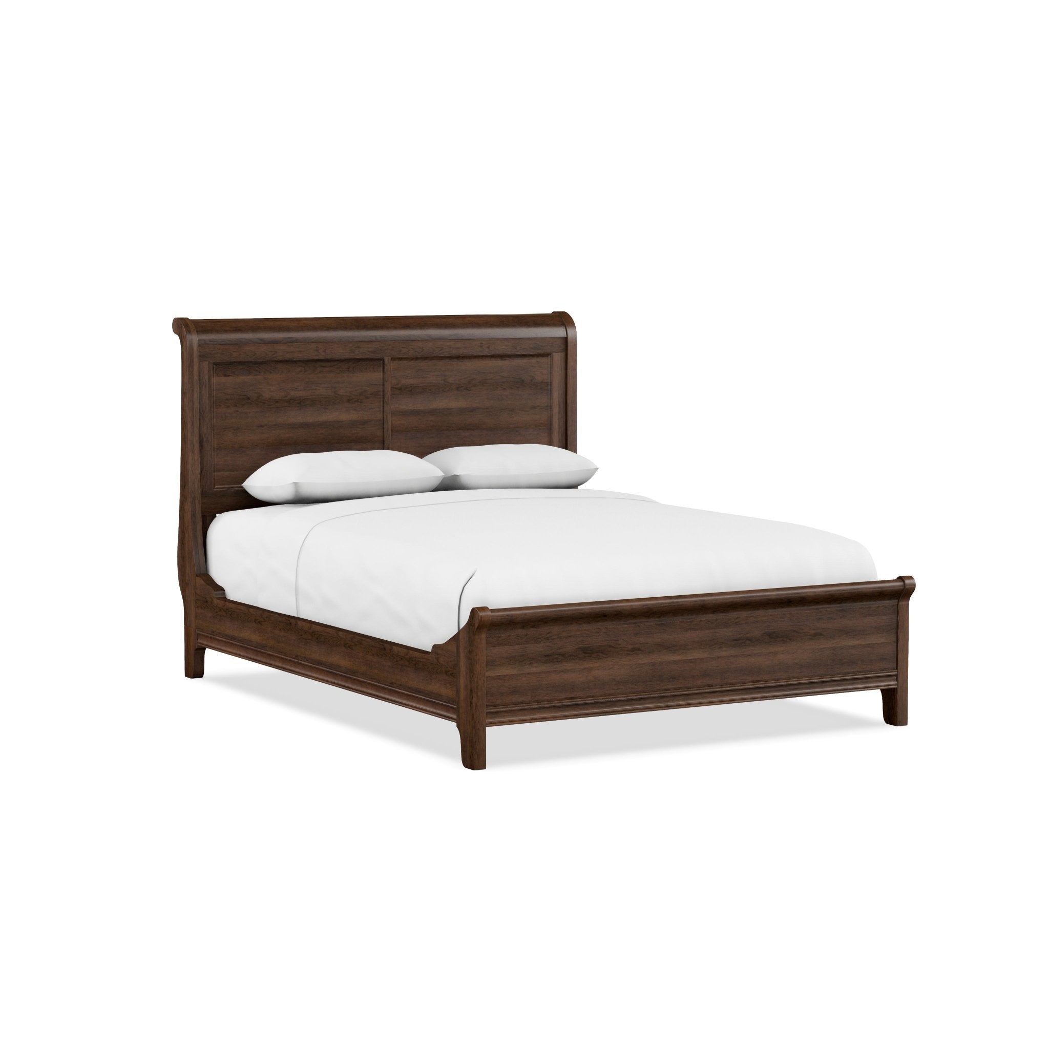 Durham112-128B Queen Sleigh Bed W/Low Footboard