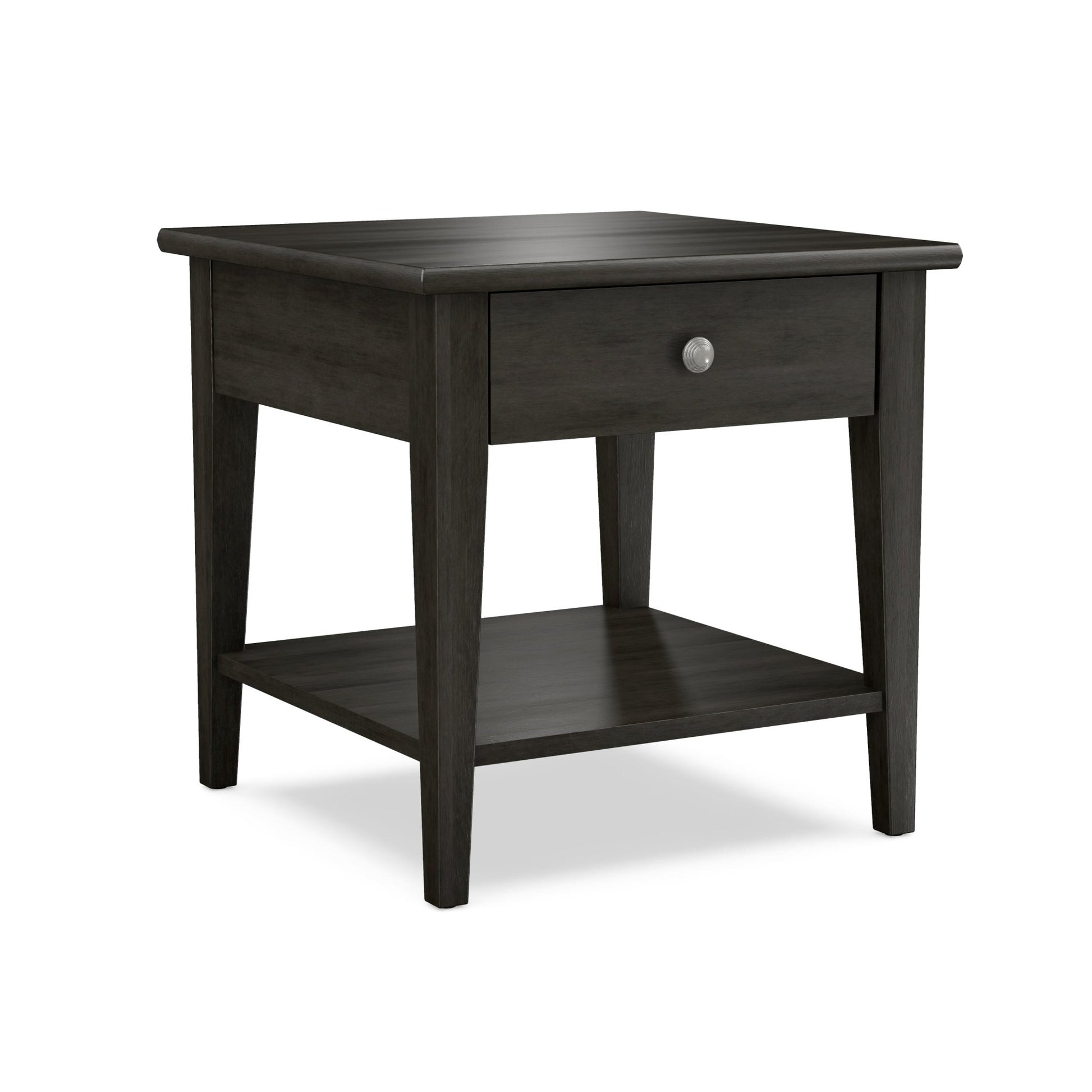 Durham Furniture24" Square End Table w/Drawer & Shelf