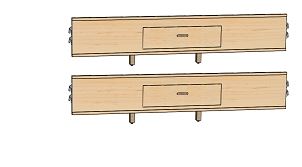 Perfect BalanceDouble 1 - Drawer Storage (2 Sides) CB