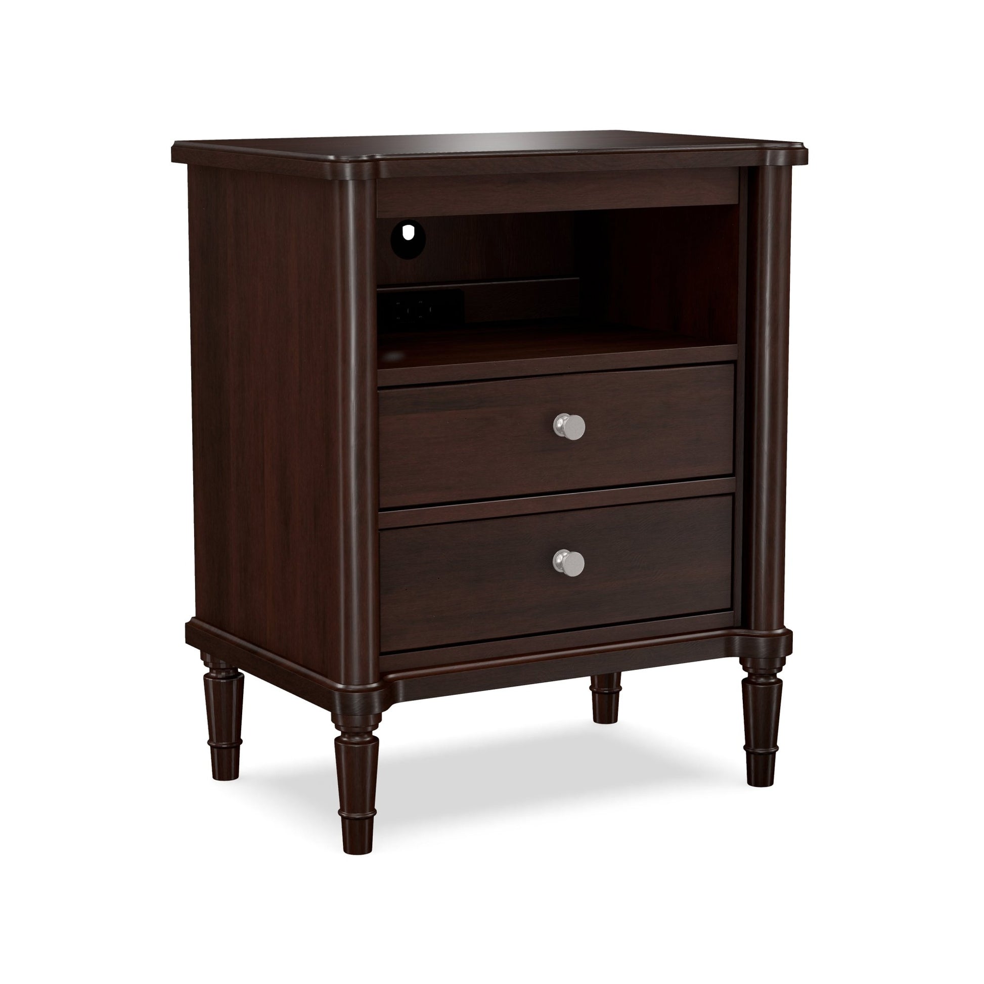 Perfect BalanceHighbury 2 Drw Night Stand w/Pullout Shelf