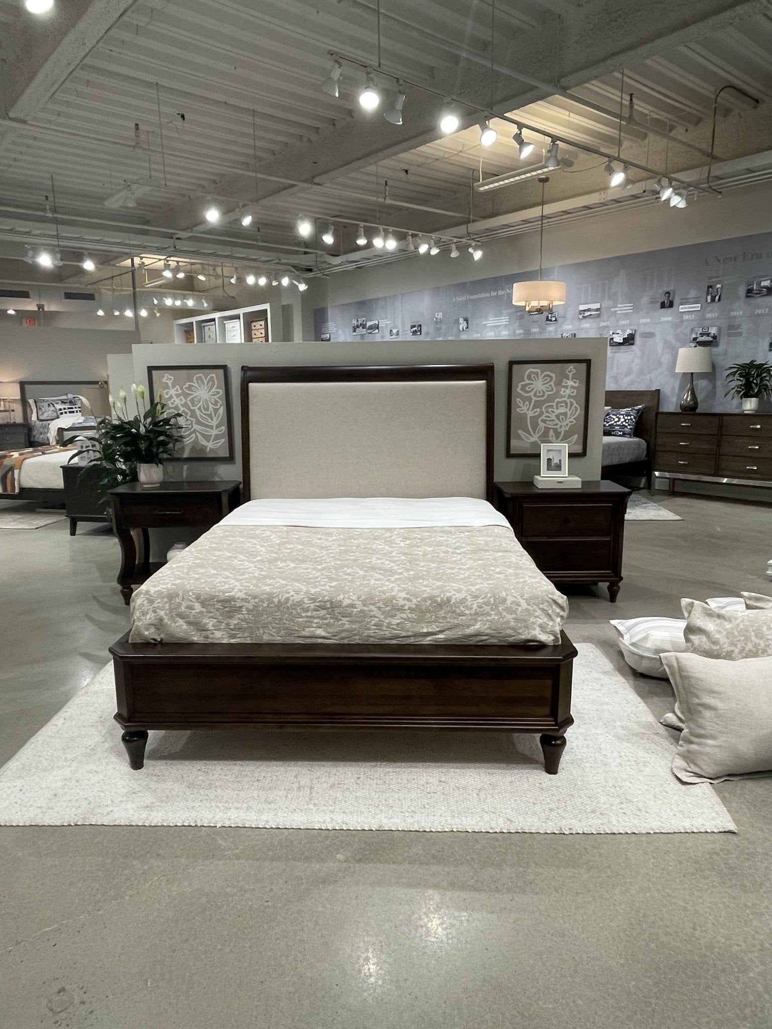 My StoreLegacy Queen Upholstered Sleigh Bed