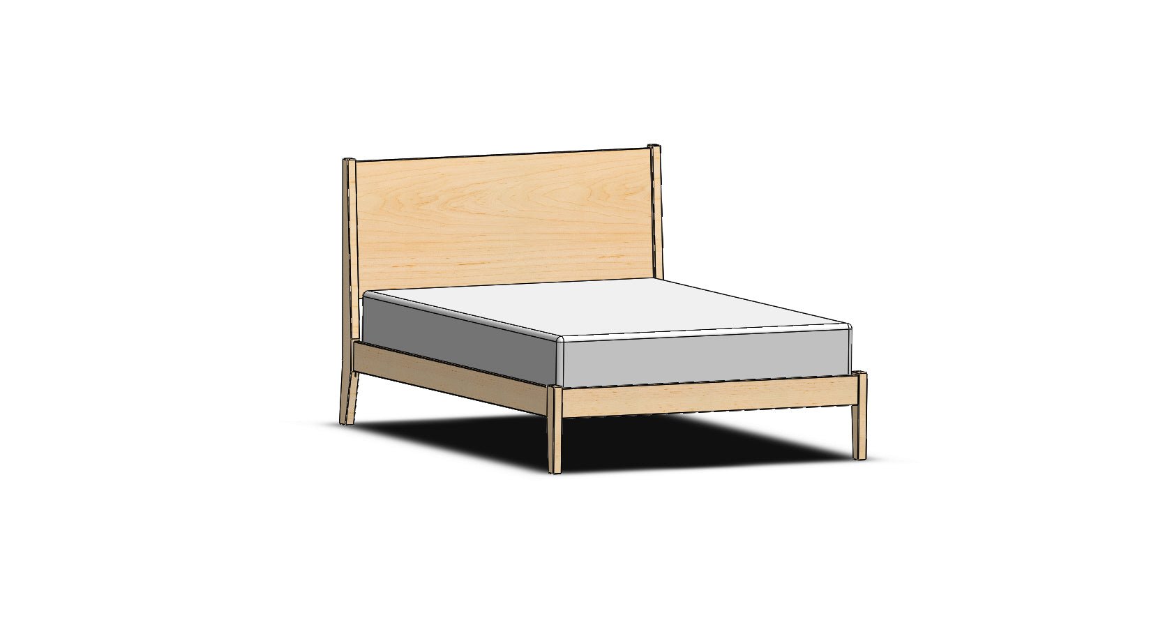 PB Queen Common Platform Bed – Clareca Furniture