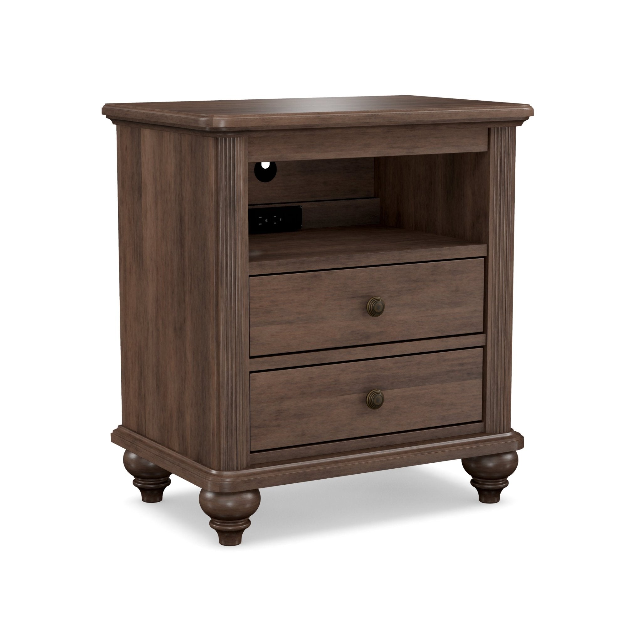 Perfect BalanceSouthbrook 2 Drw Night Stand w/Pullout Shelf
