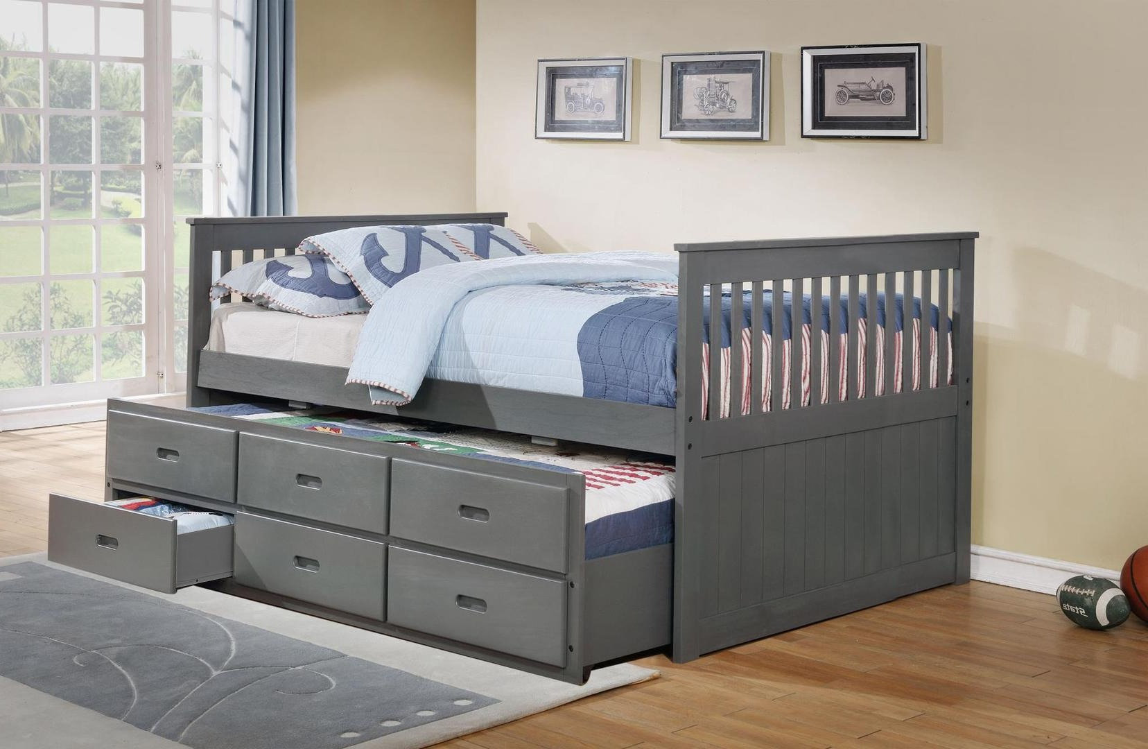 IF-314 Captain Bed (Grey)