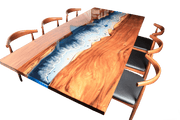 HenchelleWood Slab Epoxy Table