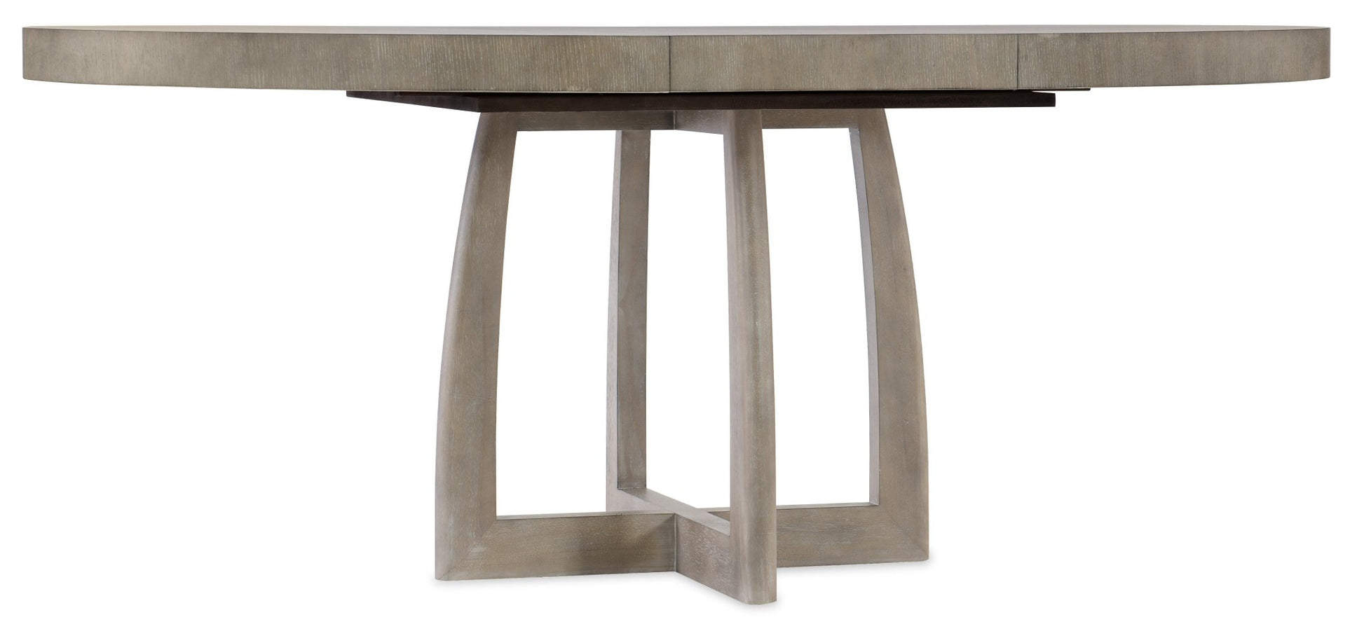 HookerAffinity 48in Round Pedestal Dining Table with 1 - 18in Leaf