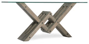 HookerAffinity Glass Top Accent Console