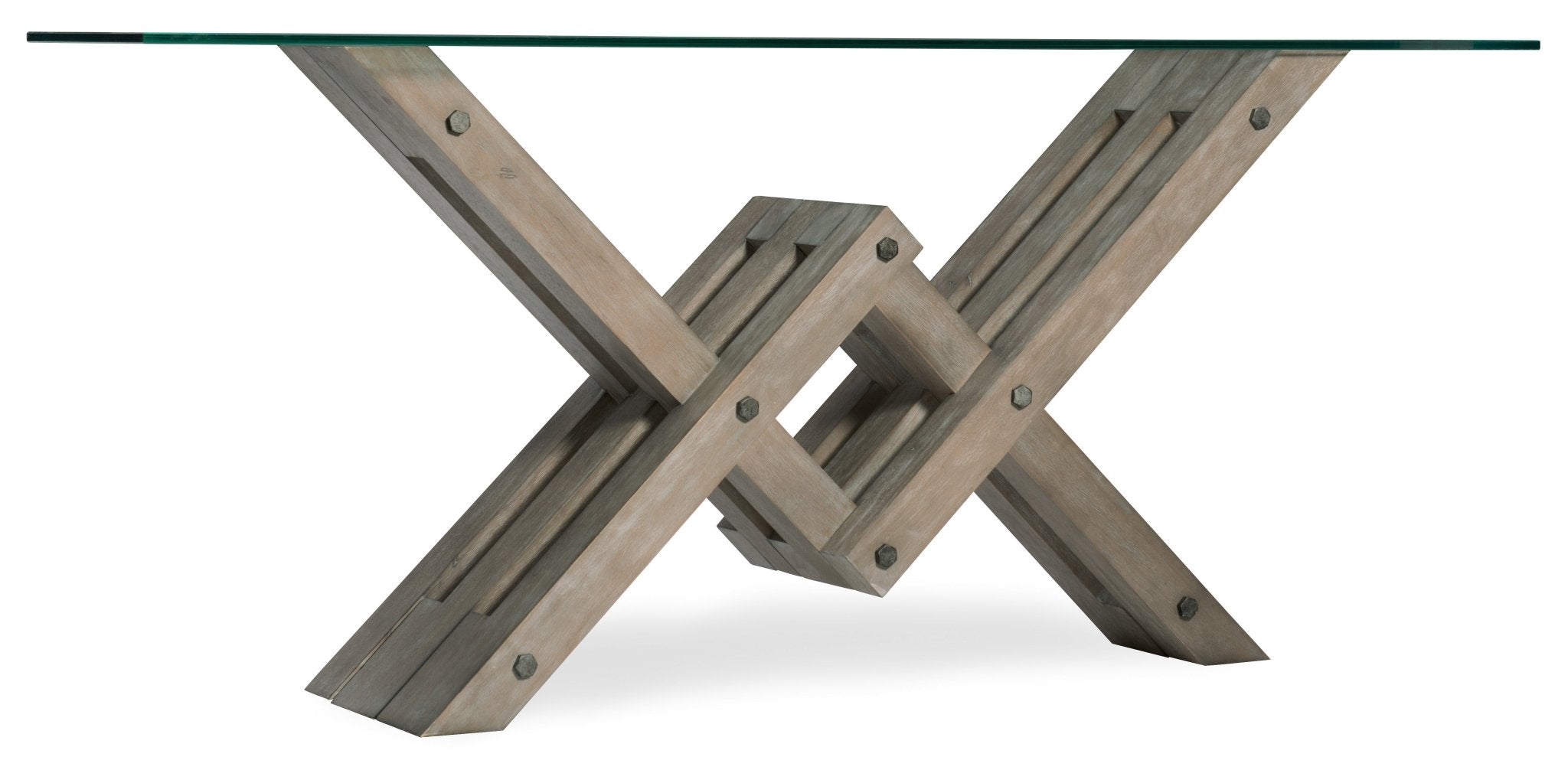HookerAffinity Glass Top Accent Console