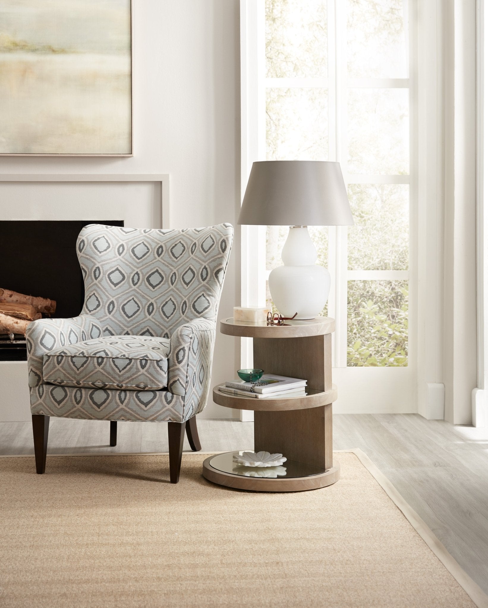 HookerAffinity Round End Table