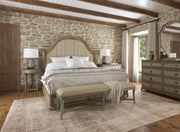 HookerAlfresco Lauro King Panel Bed with Metal