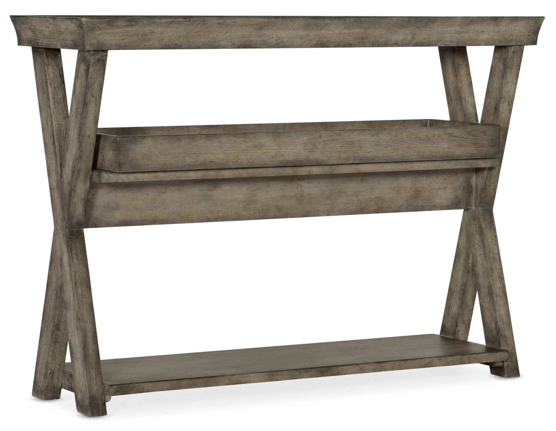 HookerAlfresco Pertuso Tray Top Consulate Table