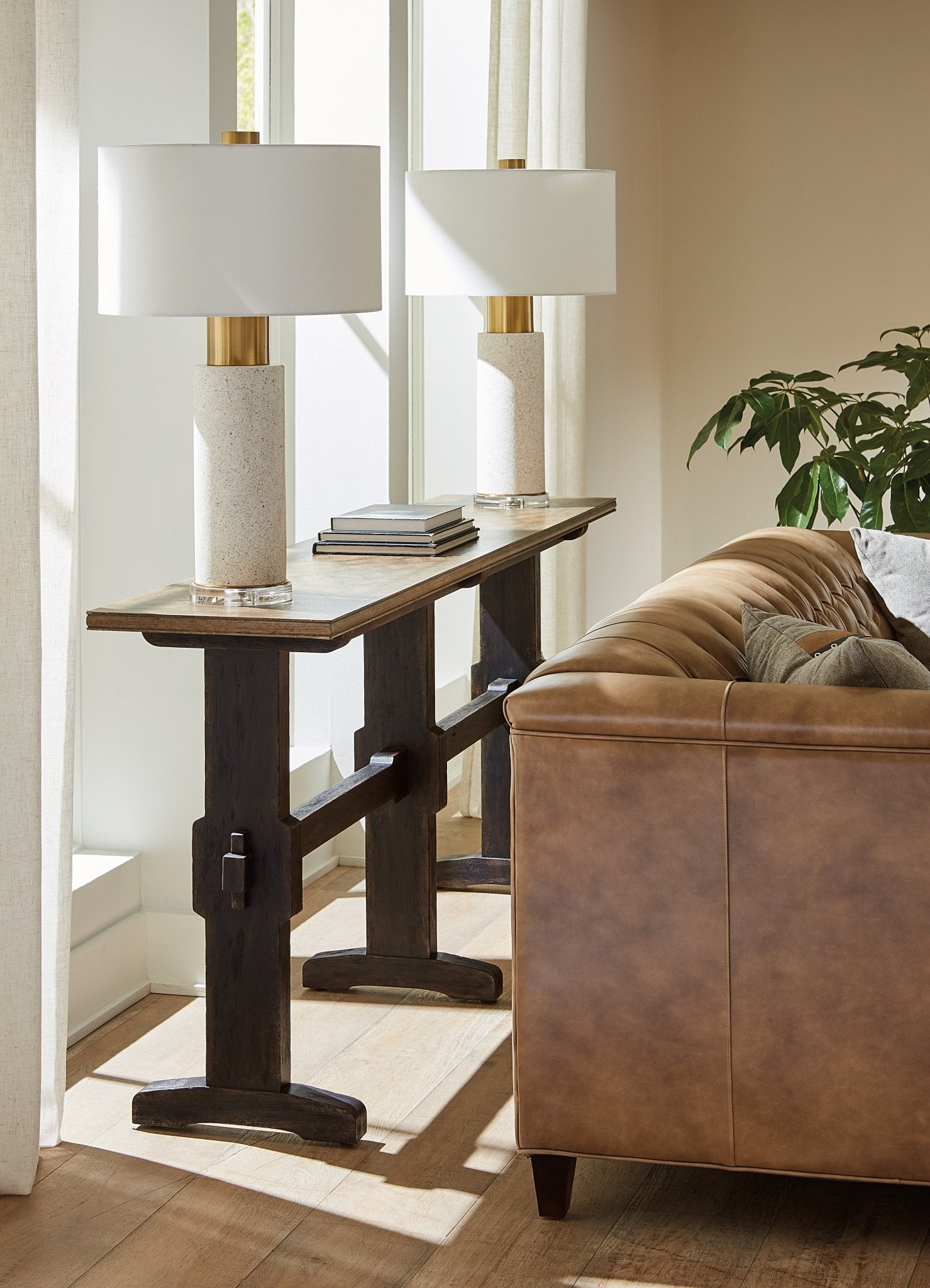 HookerAmericana Trestle Console Table