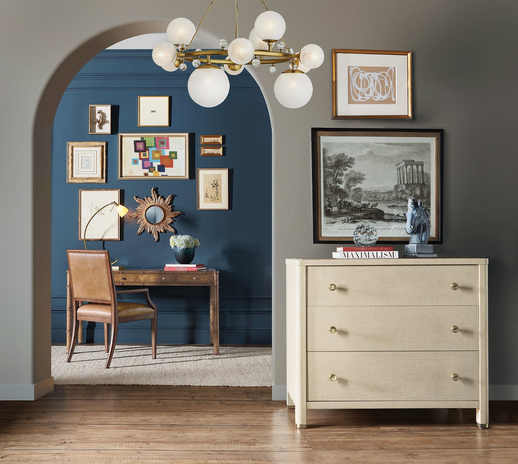 HookerArchives Leather Arm Chair