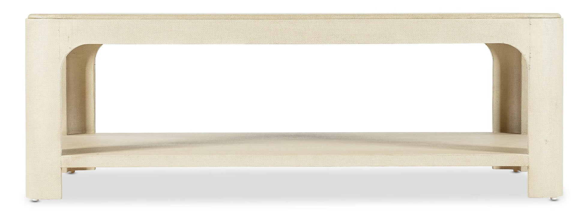 HookerArchives Raffia Rectangle Cocktail Table