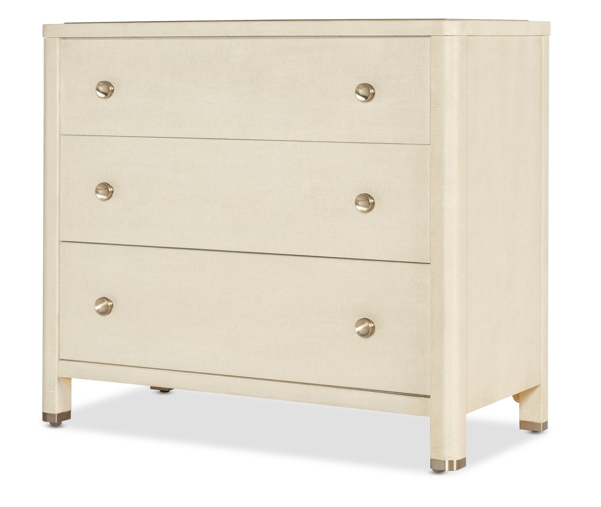 HookerArchives Raffia Three - Drawer Chest
