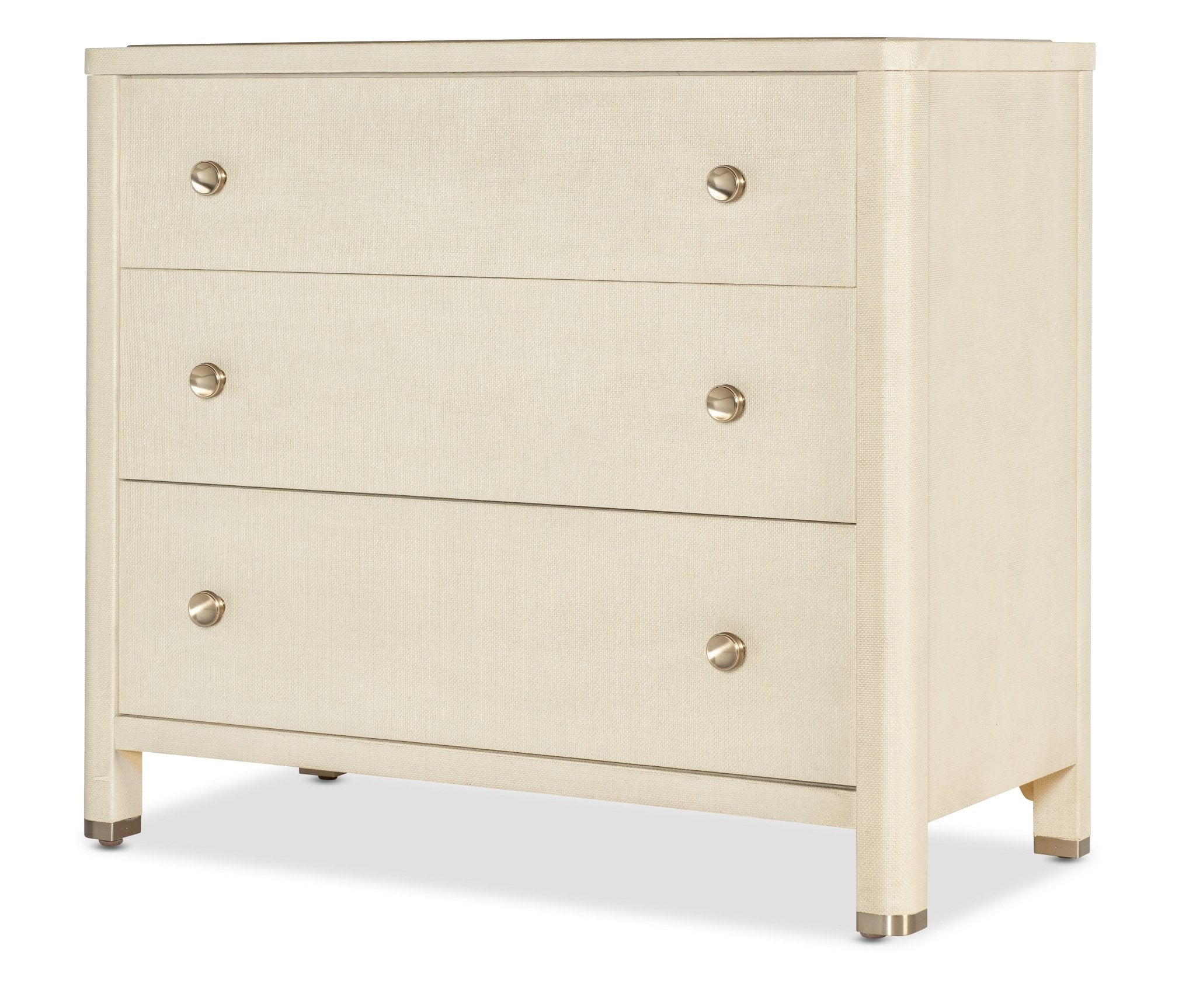 HookerArchives Raffia Three - Drawer Chest