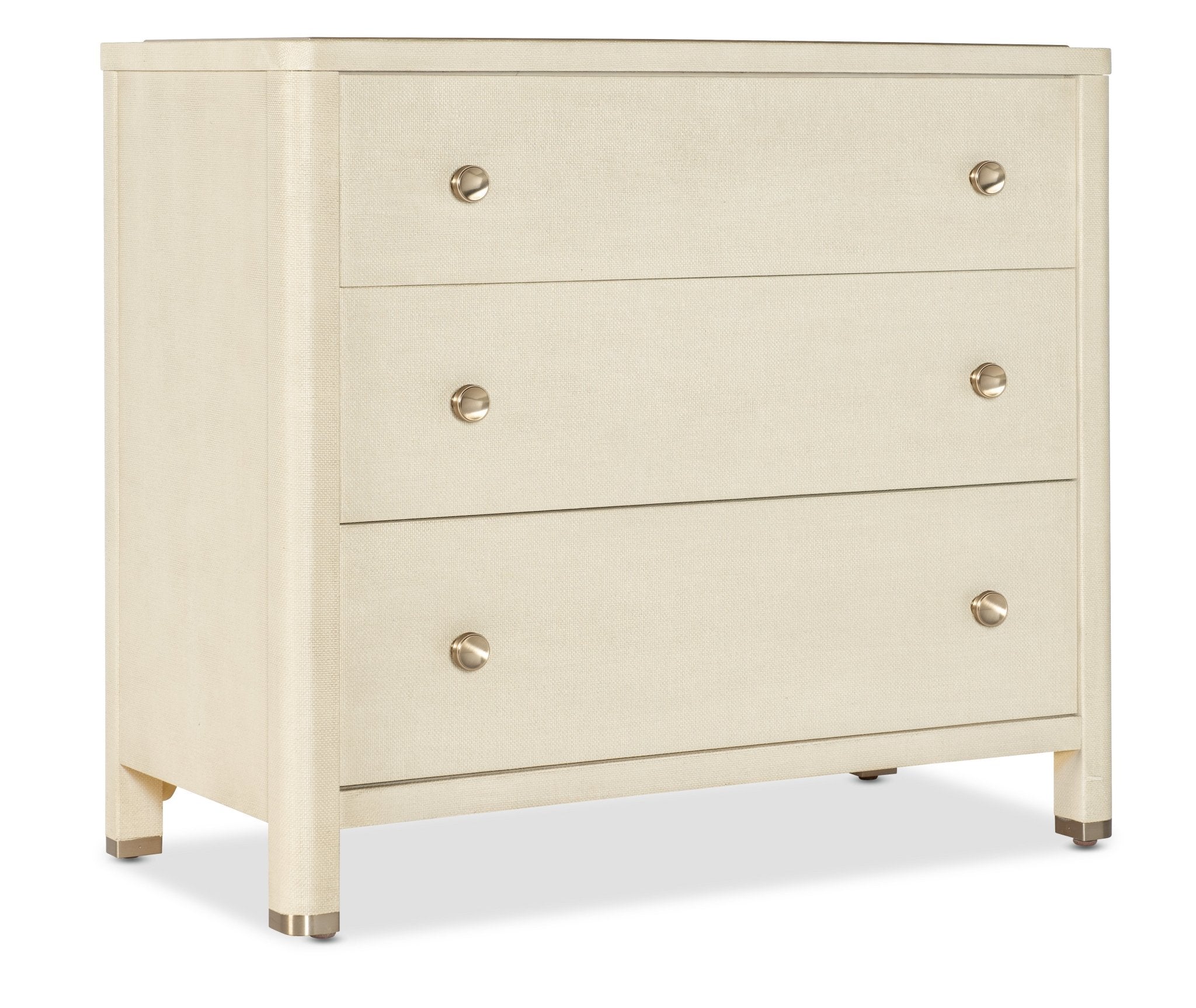 HookerArchives Raffia Three - Drawer Chest