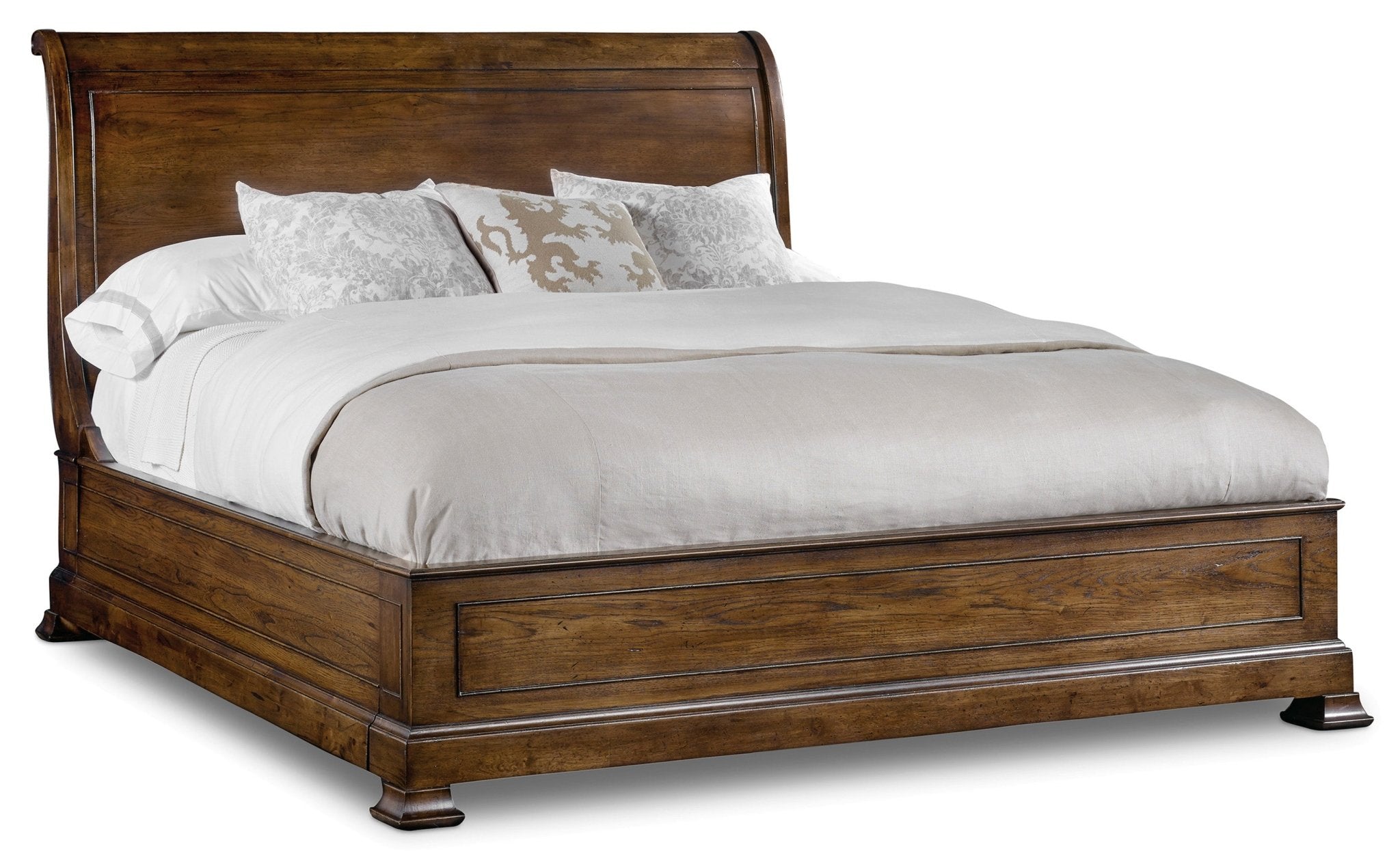 HookerArchivist Queen Sleigh Bed withLow Footboard