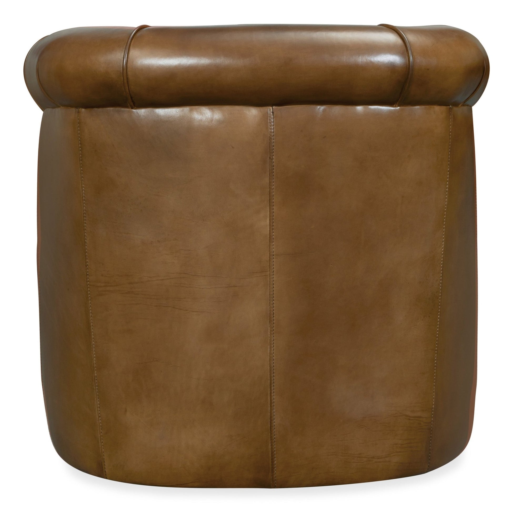 HookerAxton Swivel Leather Club Chair