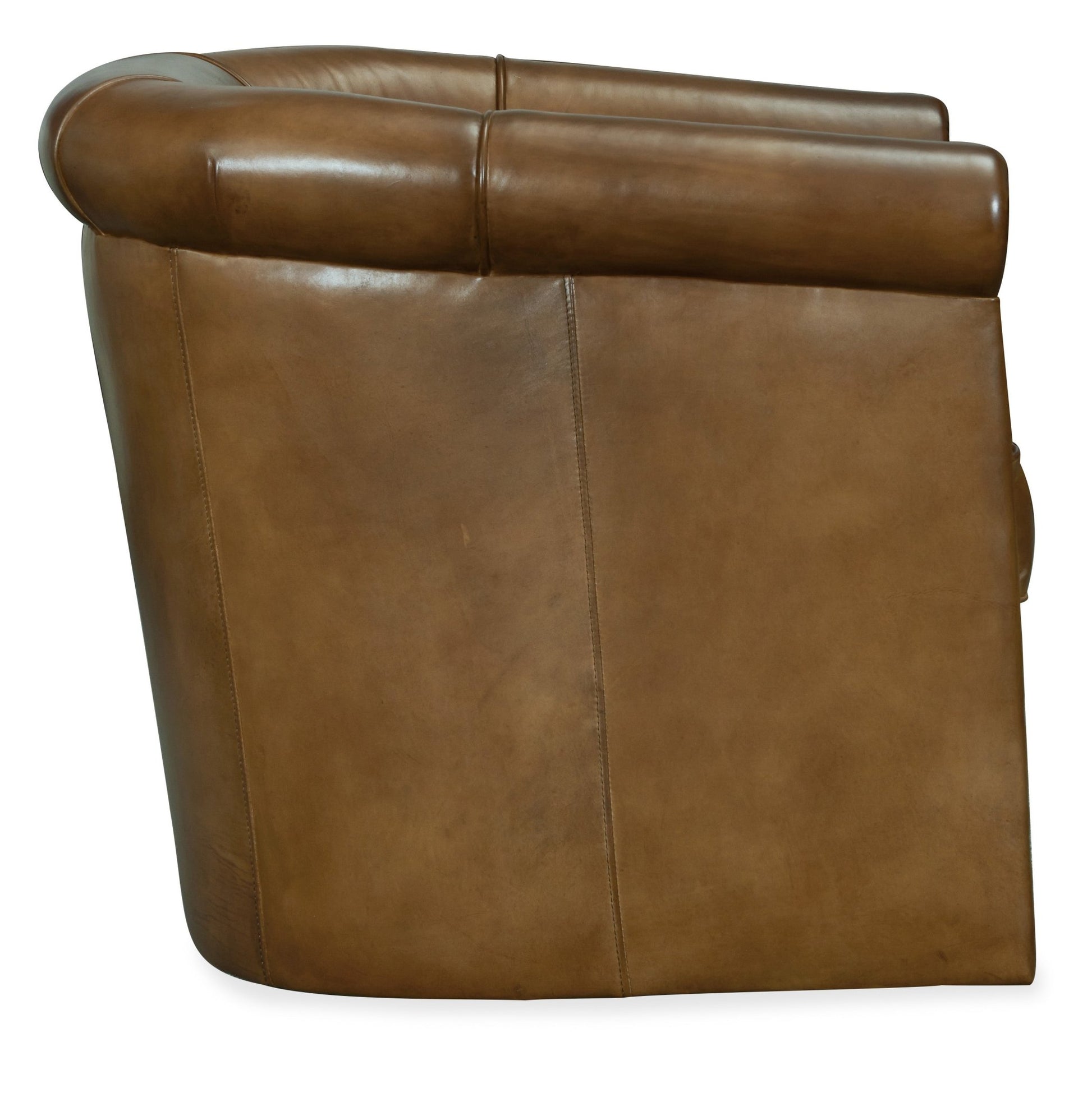 HookerAxton Swivel Leather Club Chair