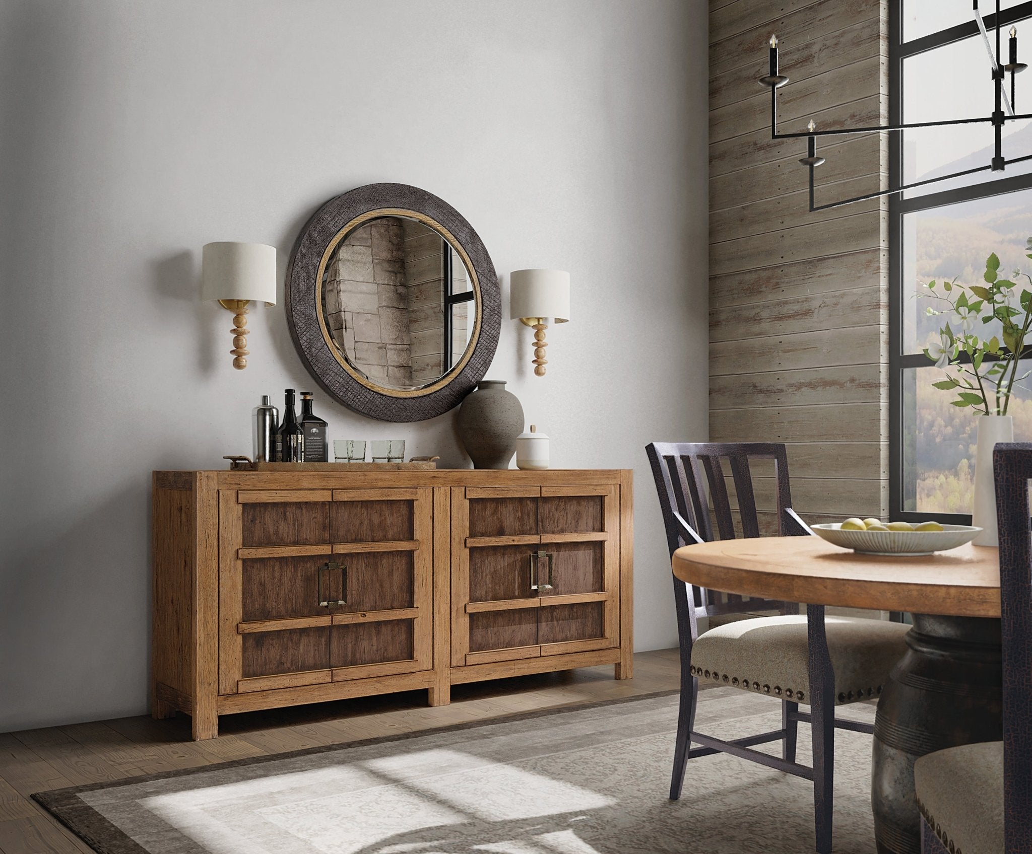 HookerBig Sky Round Accent Mirror