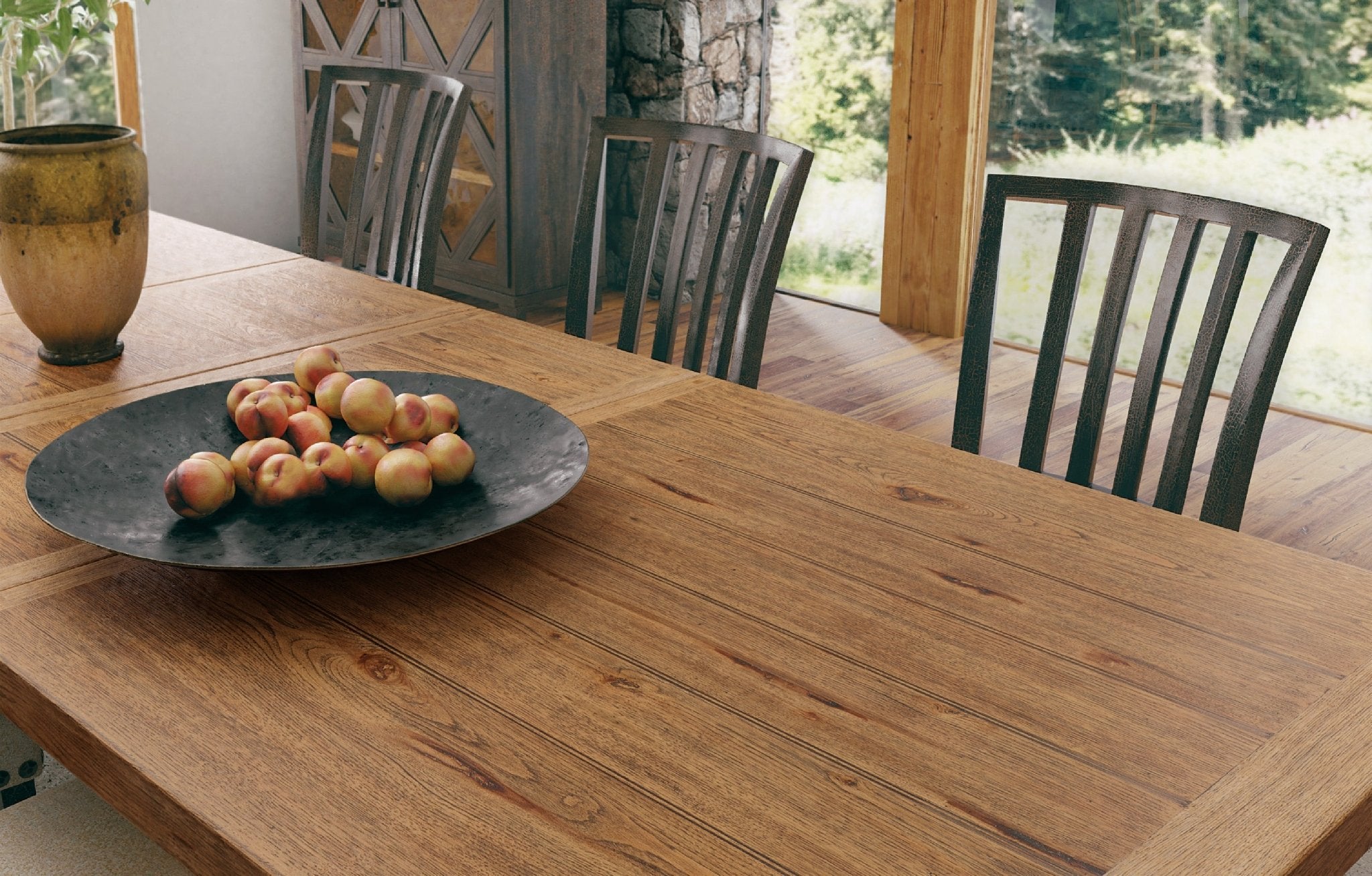 HookerBig Sky Trestle Dining Table with 2 - 20in Leaves