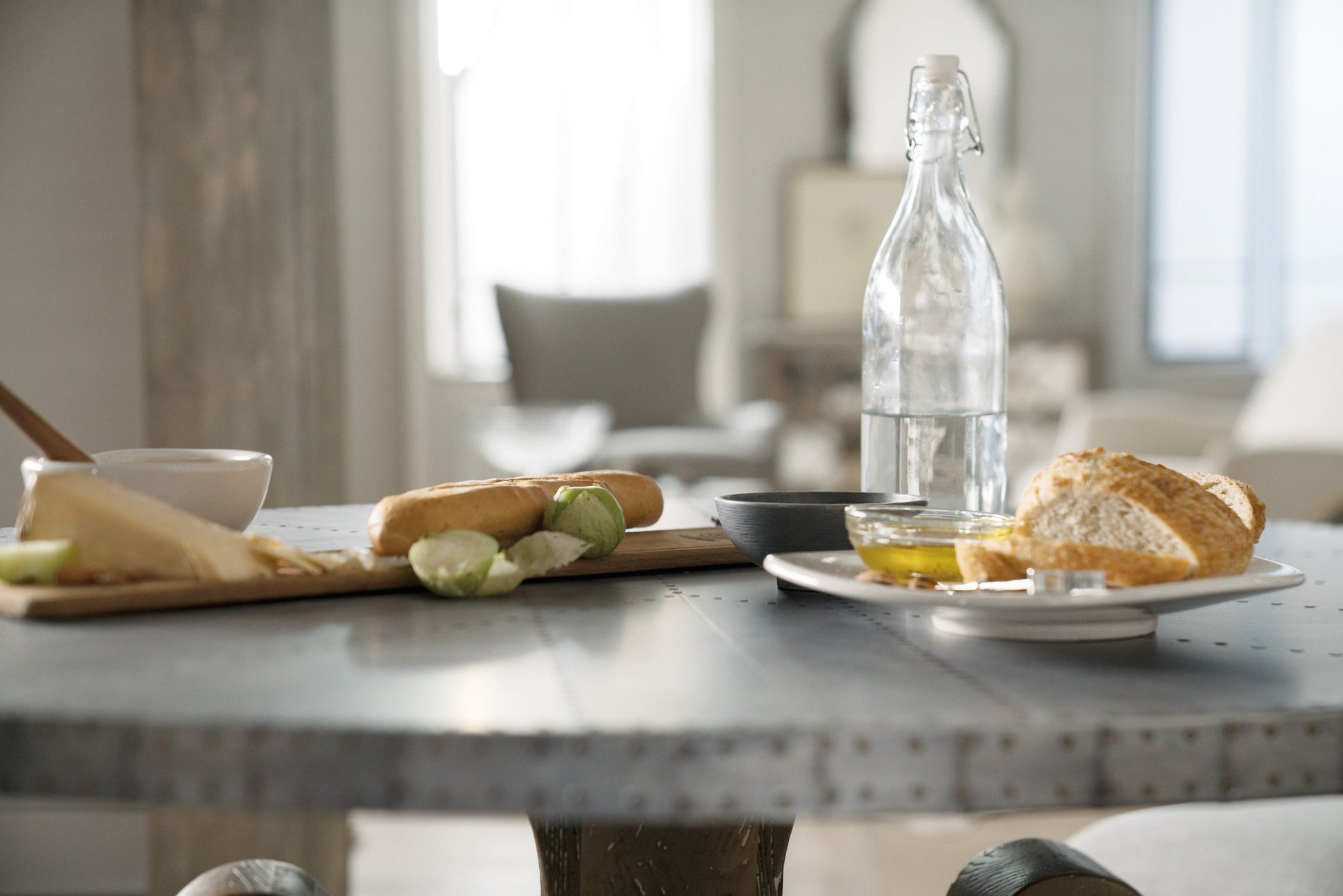 HookerBoheme Ascension 60in Zinc Round Dining Table