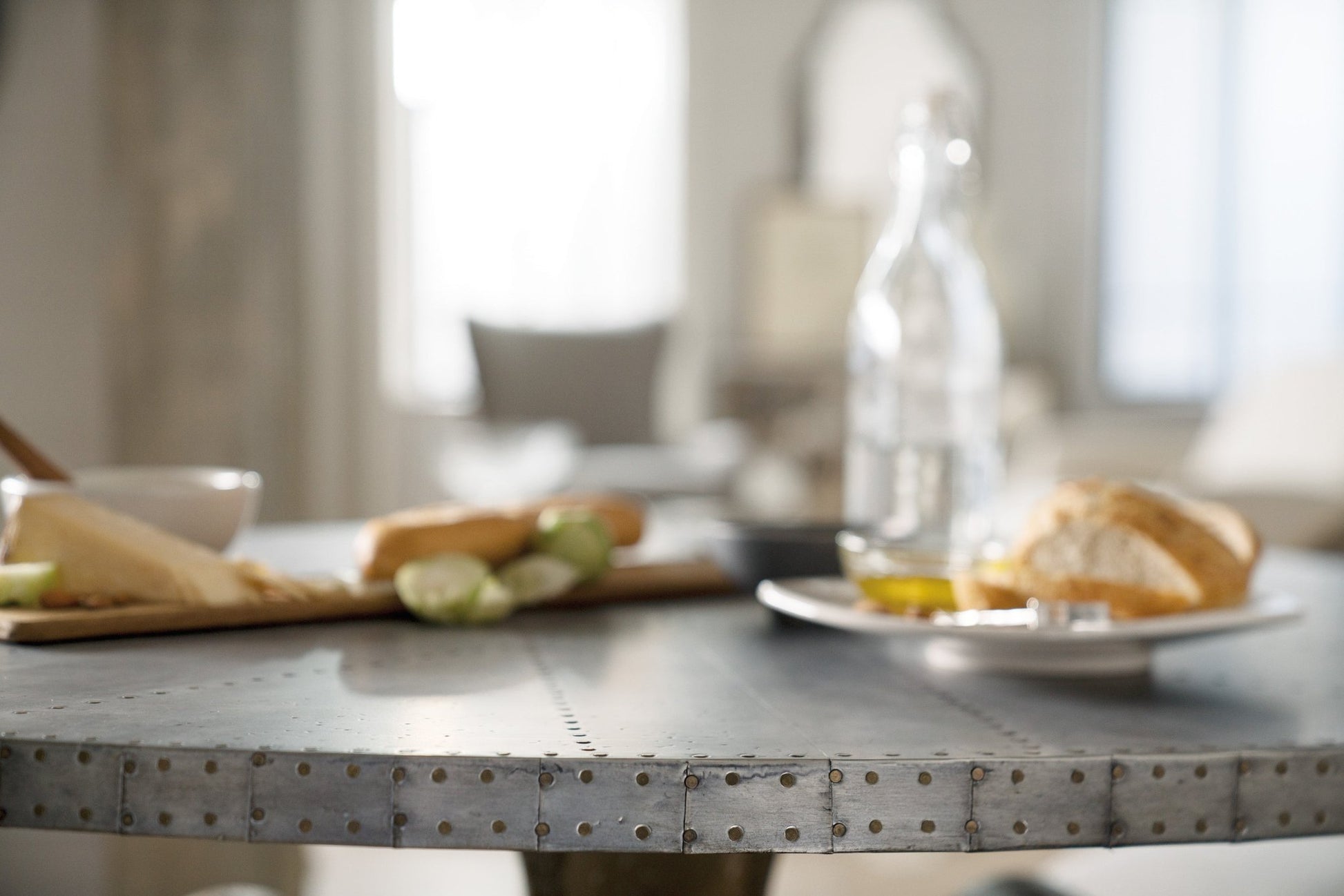 HookerBoheme Ascension 60in Zinc Round Dining Table