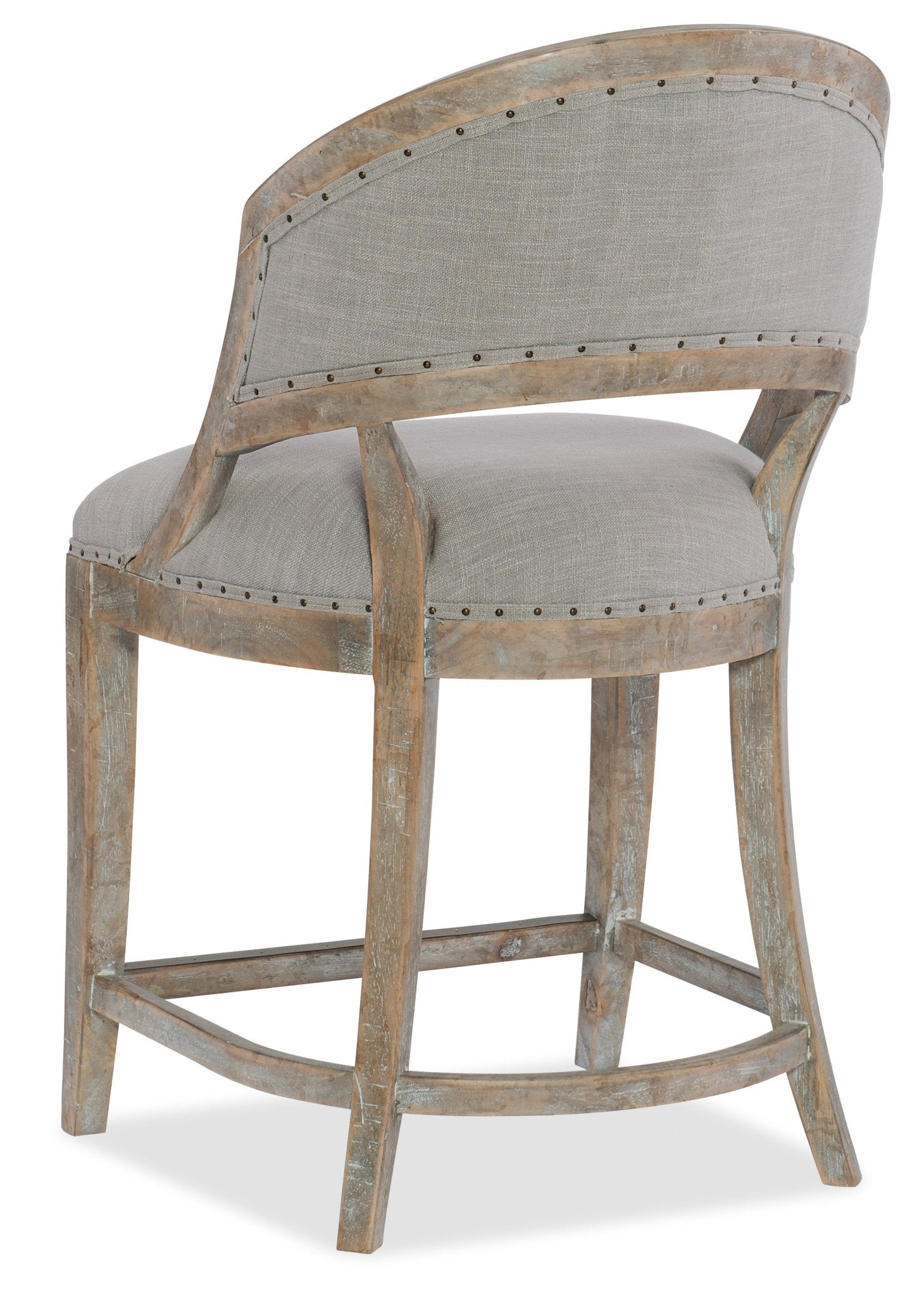HookerBoheme Garnier Barrel Back Counter Stool